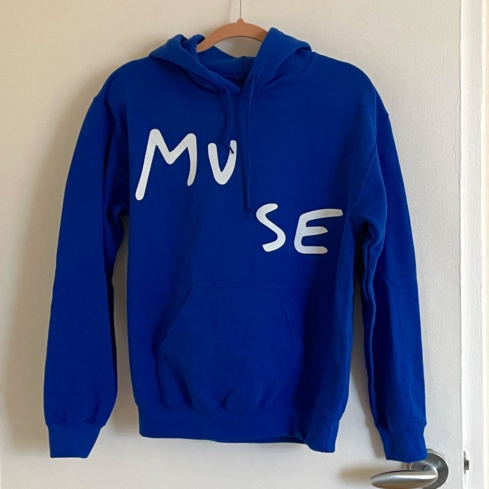 NWOT Muse 'moods' hoodie, royal blue